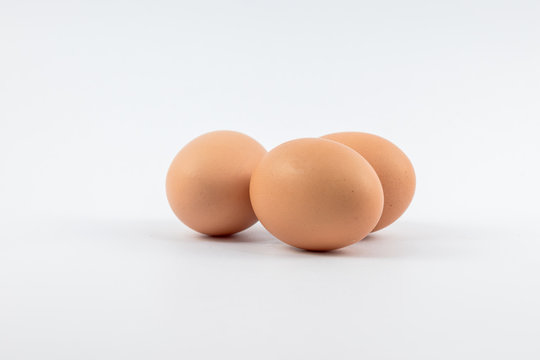 Eggs Isolated on white background