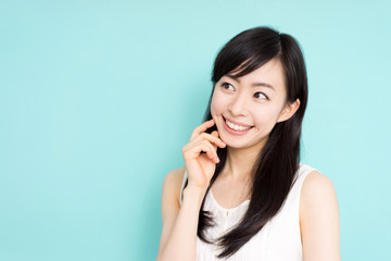 Fototapeta premium 考える女性