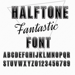 Halftone font