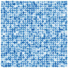 Abstract geometric background of circles in blue gradient
