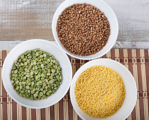 Dry split green peas