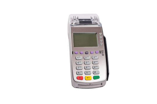  pos terminal isolated on white