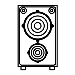 speaker box isolated icon design, vector illustration  graphic 