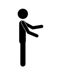 human figure isolated icon design, vector illustration  graphic 