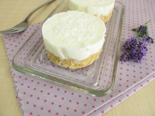Joghurt-Kokos-Kuchen mit Kekskrümelboden als Kuchen ohne Backen