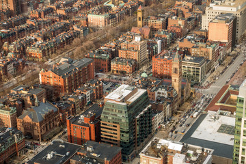 Fototapeta na wymiar downtown Boston Massachusetts