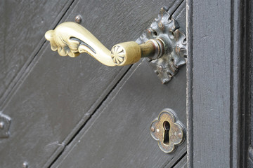 brass door knob