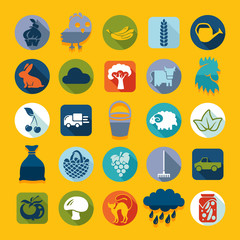 Set of agriculture icons