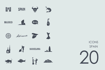 Set of Spain icons