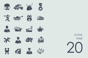 Set of war icons