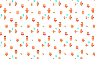 Bupry lifestyle, seamless pattern background