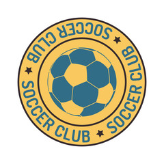 Soccer football badge logo design templates Sport team identity football logo vector isolated on white background. Soccer themed football logo graphic emblem game icon.