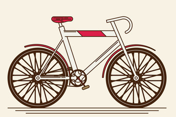 Bicycle flat vector icon