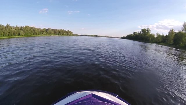 JetSky&nbsp; rides on the waves