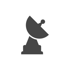 Satellite plate icon, satellite dish icon
