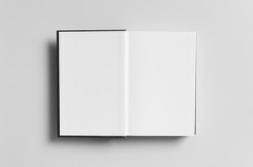 Black Hardcover Book Mock-Up - First Page