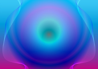 Abstract waved lines