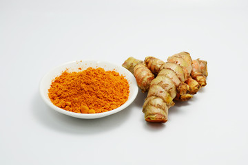 turmeric powder and fresh