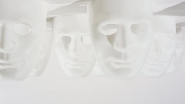 Dolly-shot white masks