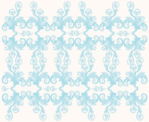 Fototapeta premium Vintage floral ornament pattern. Vector abstract ornament pattern