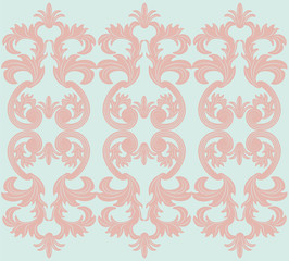 Vintage floral ornament pattern. Vector abstract ornament pattern
