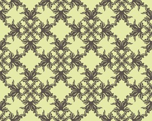 Obraz premium Vintage floral ornament pattern. Vector abstract ornament pattern