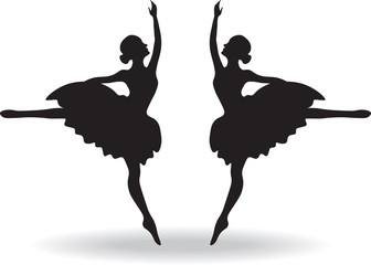 Set of Ballet dancers silhouette Vector © castecodesign