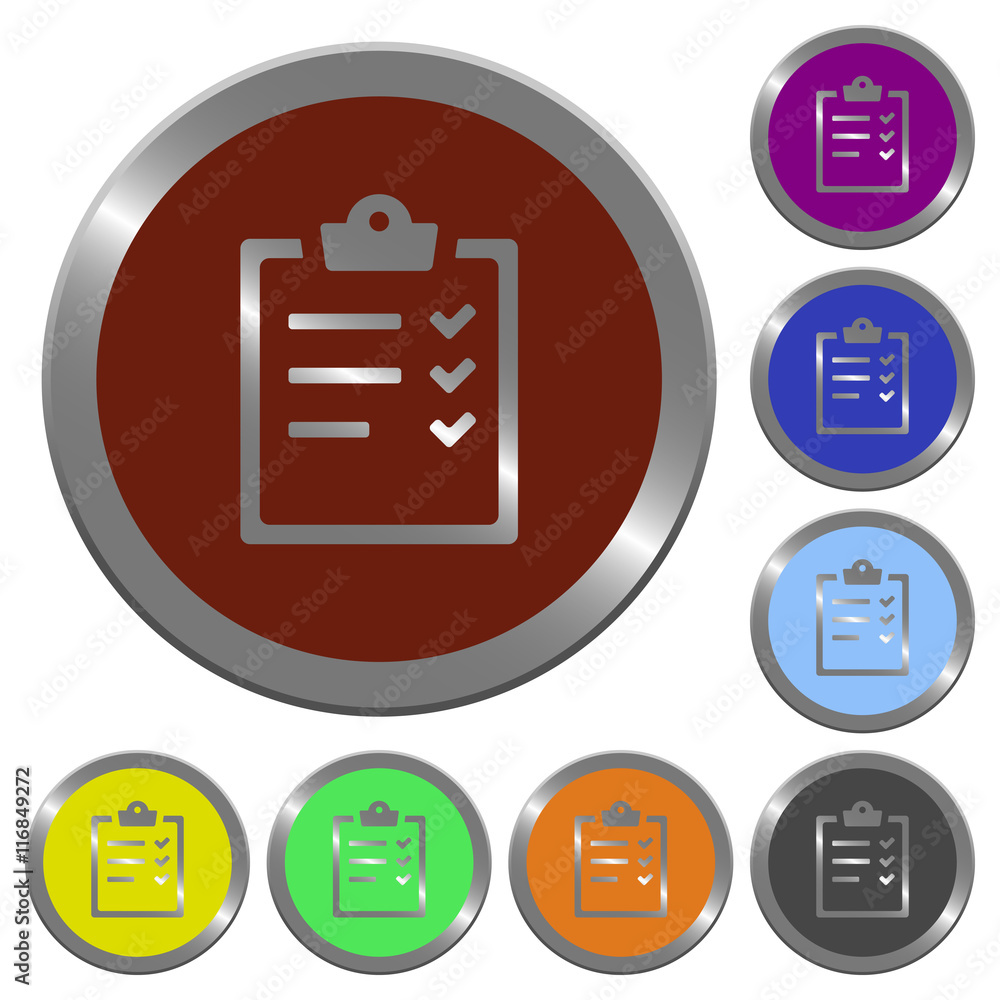 Poster color task list buttons
