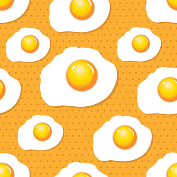 Fried eggs seamless
