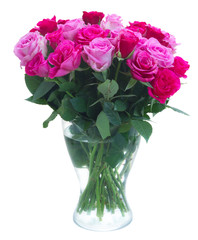 bouquet of fresh pink roses