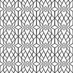 Obraz premium Abstract geometric black and white hipster fashion pillow lines pattern