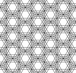 Fototapeta premium Abstract sacred geometry black and white hipster fashion pillow pattern