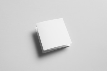 Square Z-Fold Brochure Mock-Up