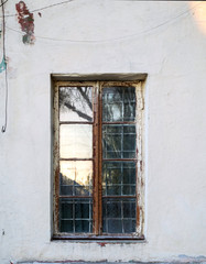 Fototapeta na wymiar Old damaged windows, grunge windows, texture