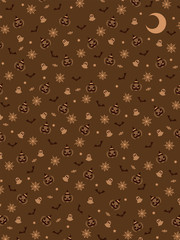 ハロウィンパターン（レトロ）