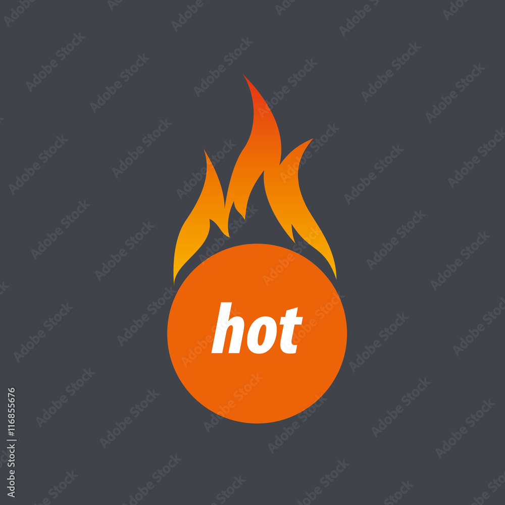 Canvas Prints fire vector logo