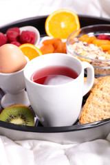 breakfast with teacup