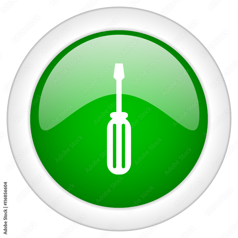 Poster green glossy round web tool vector icon