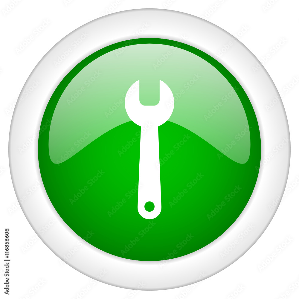 Poster green glossy round web tool vector icon