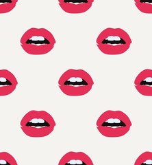 Lips seamless pattern