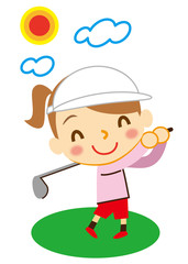 ナイスショット　女性