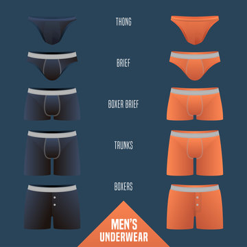 Different Types of Men S Underwear Stock Vector - Illustration of fashion,  shorts: 48679259