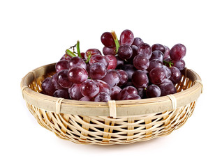 grape close up isolated on white background