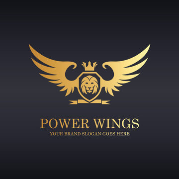 Lion Knight. Knight Crest Logo. Lion logo. Wings logo