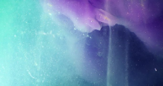 Abstract extrime macro composition of coloured liquids. 4k. Shot on RED.
