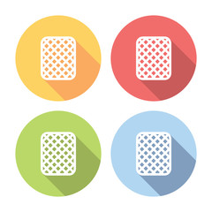 Cookie Sweet Snack Flat Icons Set