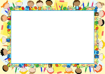 Colored frame for children - 116862610