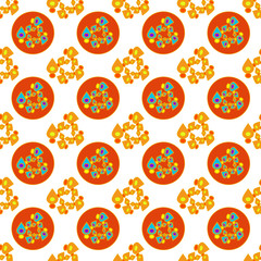 Fototapeta na wymiar Abstract geometric colorful seamless pattern