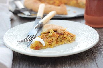 Galette with cabbage