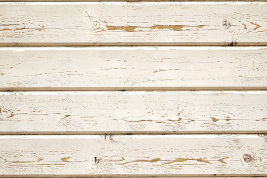 Obsolete Rough Wood Peneling From Weathered White Clapboards Bac